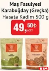 HASATA KADİM MAŞ FASULYESİ/KARABUĞDAY (GREÇKA) 500 G fiyat ve kampanya bilgisi
